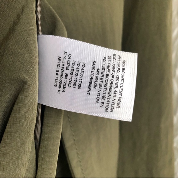 Aritzia The Group by Babaton Skylar Trench Coat Olive Moss Green - Picture 15 of 16